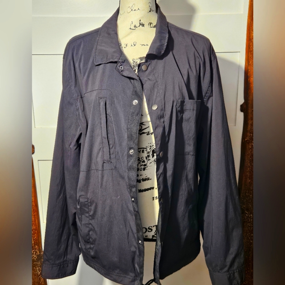 Goodfellow Black Lightweight Button-Up Jacket